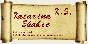 Katarina Skakić vizit kartica